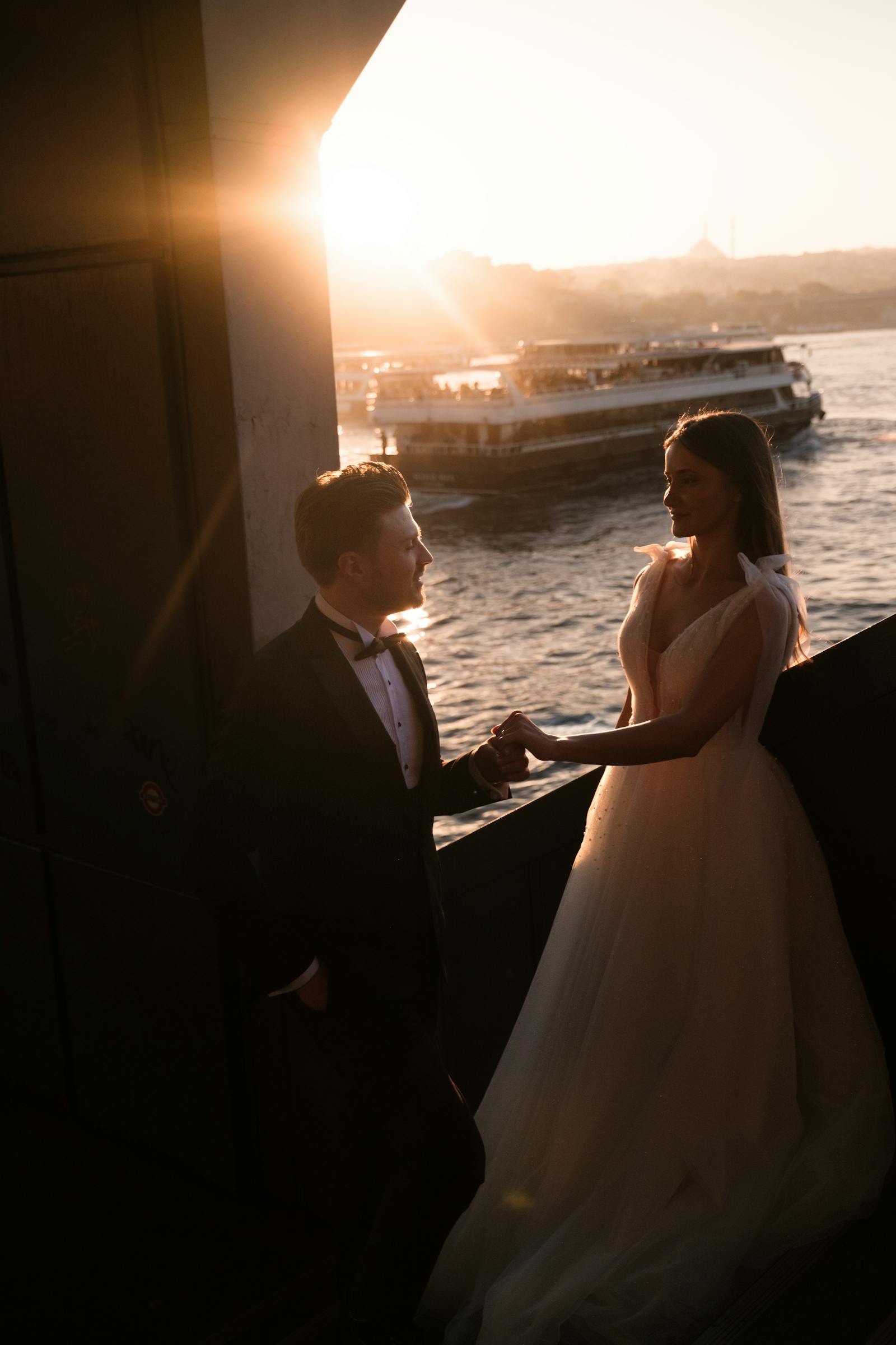 Maya Iris at work during a golden hour engagement session